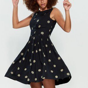 Emily and Fin Abigail dress in navy dot XS (UK 8)